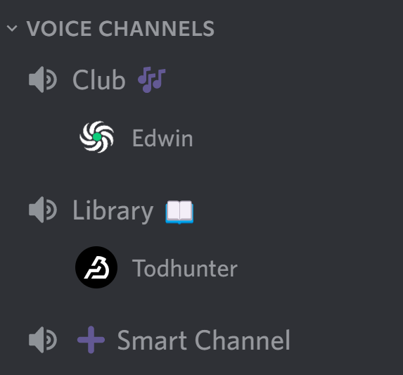 Two Premium Smart Channels named using a custom variable.